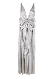 DEL CORE ruched pleated maxi dress - Grigio