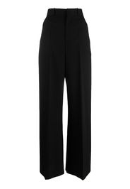 DEL CORE high-waisted wide-leg trousers - Nero