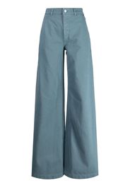 Del Core high-waist wide-leg trousers - Blu