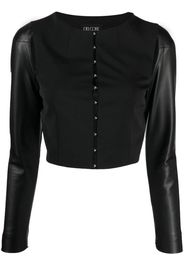 Del Core cut-out cropped jacket - Nero