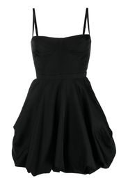 Del Core sweetheart-neck puffball-skirt minidress - Nero