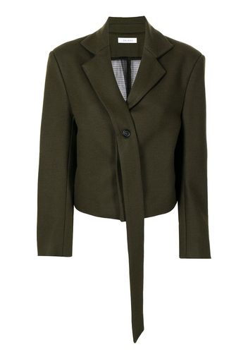 Delada asymmetric cropped blazer - Verde