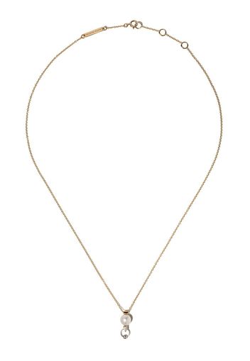 Delfina Delettrez Collana Two In One con diamante - YELLOW GOLD/WHITE GOLD