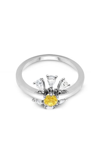 Delfina Delettrez 18kt white gold Dancing Daisy diamond ring - WG