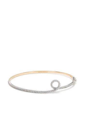 Delfina Delettrez Bracciale Single Loop in oro giallo 18kt con diamanti - Argento