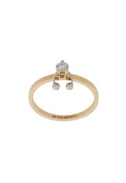 Delfina Delettrez Orecchino Two In One in oro 18kt con diamante