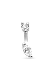 Delfina Delettrez 18kt white gold Micro diamond stud earring - Argento