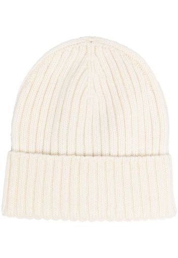 ribbed-knit cashmere beanie