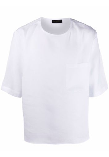 Dell'oglio short-sleeve linen T-shirt - Bianco