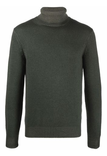 Dell'oglio roll-neck rib-trimmed jumper - Verde