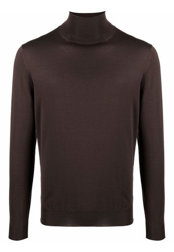 Dell'oglio roll-neck merino jumper - Marrone