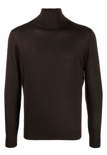 Dell'oglio roll-neck merino jumper - Marrone