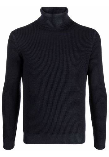 Dell'oglio roll neck merino sweater - Blu