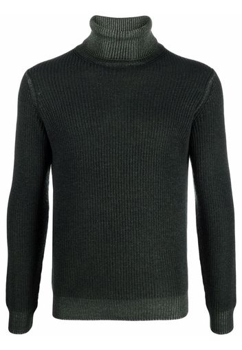 Dell'oglio merino roll neck jumper - Verde