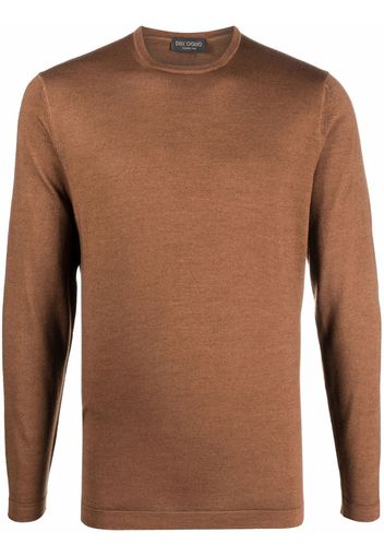 Dell'oglio merino knit crew neck jumper - Marrone