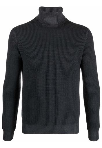 Dell'oglio merino roll neck jumper - Nero