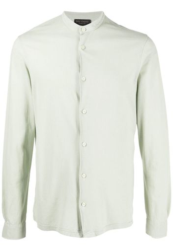 Dell'oglio collarless cotton shirt - Verde