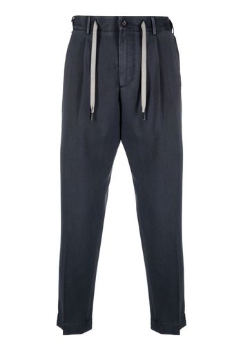 Dell'oglio pleated-waistband detail trousers - Blu