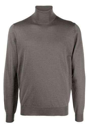 Dell'oglio fine-knit roll-neck jumper - Grigio