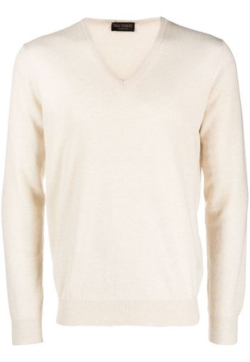 Dell'oglio v-neck cashmere-merino jumper - Toni neutri