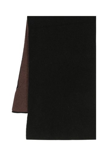 Dell'oglio cashmere intarsia knit scarf - Marrone