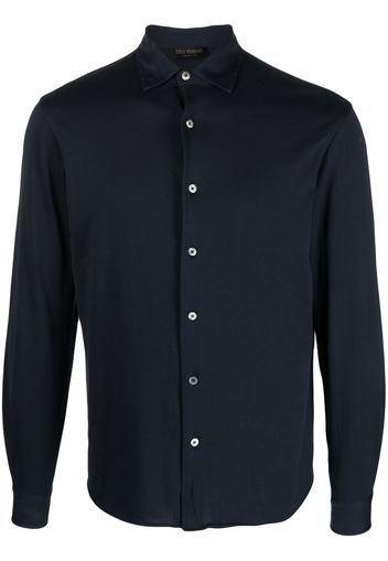 Dell'oglio long-sleeve cotton shirt - Blu