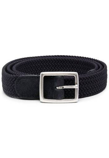 Dell'oglio Mastic elasticated suede belt - Blu