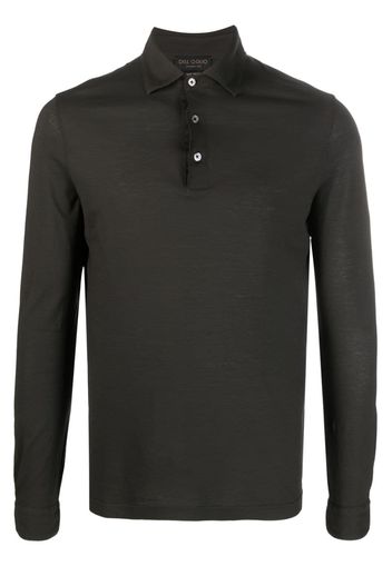 Dell'oglio long-sleeve cotton polo shirt - Verde