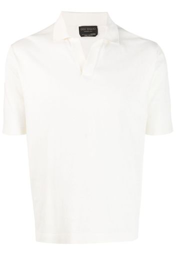 Dell'oglio open-placket cotton polo shirt - Bianco