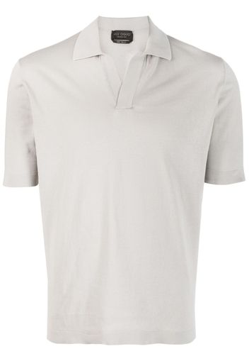 Dell'oglio open-placket cotton polo shirt - Grigio