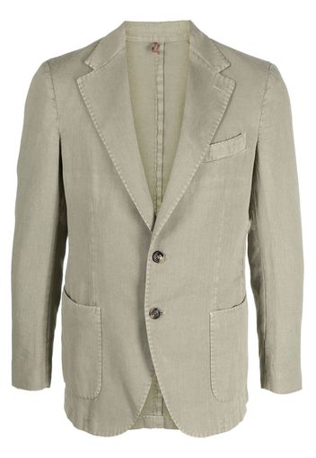 Dell'oglio notched-collar single-breasted blazer - Verde