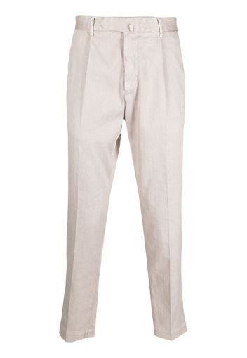 Dell'oglio straight-leg box-pleat trousers - Toni neutri