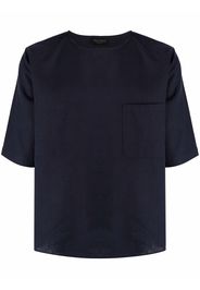 Dell'oglio short-sleeve linen T-shirt - Blu