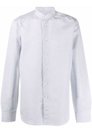 Dell'oglio long-sleeve collarless shirt - Grigio