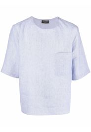 Dell'oglio short-sleeve linen T-shirt - Blu