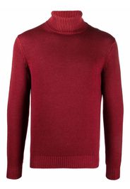 Dell'oglio roll-neck rib-trimmed jumper - Rosso