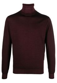 Dell'oglio roll-neck merino wool jumper - Rosso