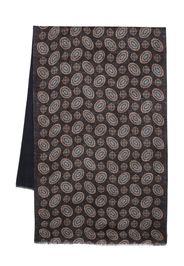 Dell'oglio two-tone patterned scarf - Blu