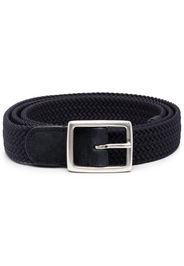 Dell'oglio Mastic elasticated suede belt - Blu