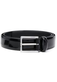 Dell'oglio square-buckle patent-leather belt - Nero