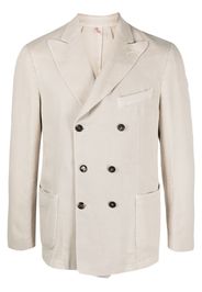 Dell'oglio peak-lapels double-breasted blazer - Toni neutri