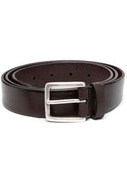 Dell'oglio square-buckle leather belt - Marrone