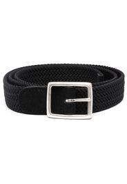 Dell'oglio Mastic elasticated suede belt - Nero