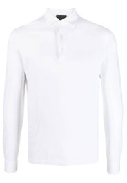 Dell'oglio long-sleeve cotton polo shirt - Bianco