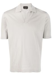 Dell'oglio open-placket cotton polo shirt - Grigio