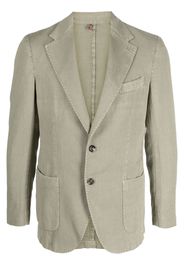 Dell'oglio notched-collar single-breasted blazer - Verde