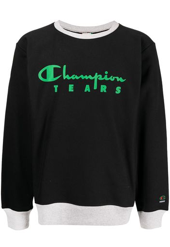 DENIM TEARS x Champion logo-print sweatshirt - Nero