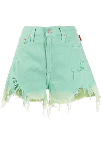 Denimist Shorts denim Nic con effetto vissuto - Verde