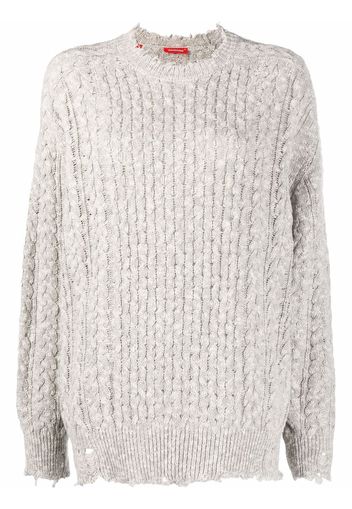 Denimist cable-knit cotton jumper - Toni neutri