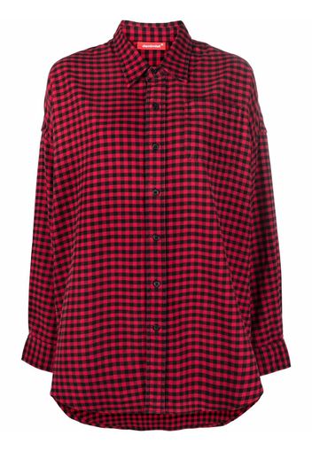 Denimist gingham-check oversized shirt - Rosso